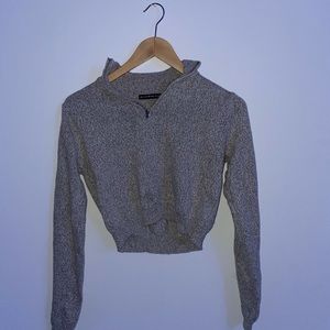 grey brandy long sleeve top